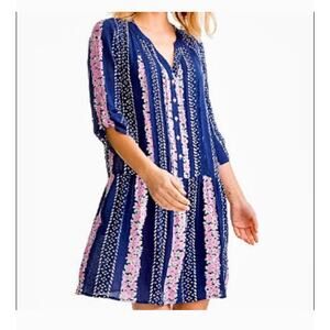 Southern Tide Navy Floral Dress